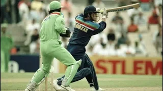India vs Pakistan 1992 World Cup | Sachin Tendulkar Fifity (India Won)