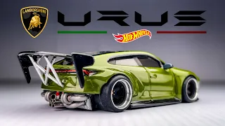 Lamborghini Urus Street Rear Twin Turbo Engine Hotwheels Custom