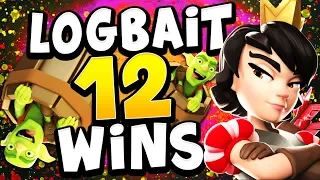 12 WIN CLASSIC CHALLENGE with ORIGINAL LOGBAIT - CLASH ROYALE