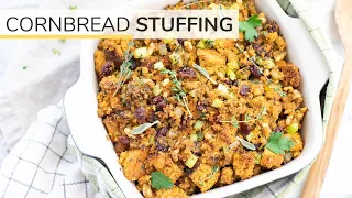 CORNBREAD STUFFING | easy, healthy, Thanksgiving recipe