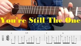 You're Still The One - Shania Twain - Fingerstyle Guitar Tutorial with tabs and chords