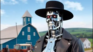 Terminator theme reimagined as a western  tune