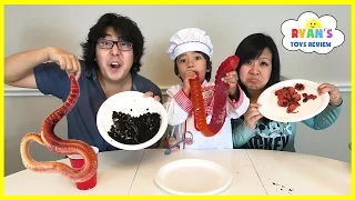 Gummy Food vs Real Food challenge Parent Edition! Giant Gummy Worm Gross Real Food Candy Challenge