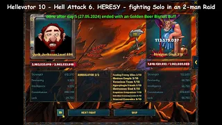 Shakes & Fidget - Guild Event Hellevator 10 - Hell Attack 6 HERESY - fighting Solo in an 2-man Raid