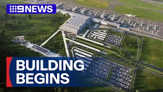Western Sydney Airport begins construction on the Business Precinct | 9 News Australia