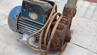 Restoration Old Rusty Electric waterpump | restore water pump motor