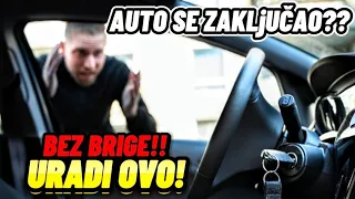 Kako izvaditi kljuc iz zakljucanog auta? Radi na svim automobilima✅