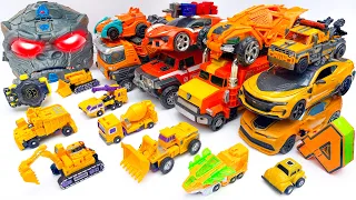 New TRANSFORMERS Car Park Orange Color: Contruction Robot Tobot Car Toys - Stopmotion Rise of BEASTS