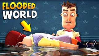 Flooding EVERYTHING in Hello Neighbor!!! | Hello Neighbor Gameplay (Mods)