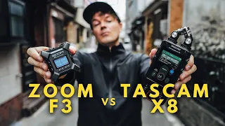 Tascam X8 vs Zoom F3! Field Recording Preamp Comparison in Japan