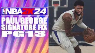 Paul George Signature Fix NBA 2K24