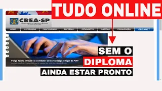 COMO DAR ENTRADA NO CREA SP