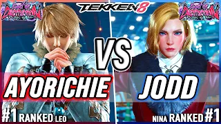 T8 🔥 AyoRichie (#1 Ranked Leo) vs Jodd (#1 Ranked Nina) 🔥 Tekken 8