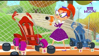 Red car for babies contest | Miss Moon (S01E03) | Cartoon for Kids