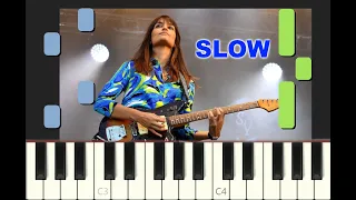 SLOW piano tutorial "LA GRENADE" Clara Luciani, 2017, avec partition gratuite (pdf)