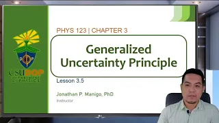 Quantum Mechanics | Lesson 3.5 | Generalized Uncertainty Principle