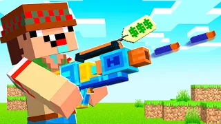 ¡Minecraft PERO es NERF! 😲🎯🔫 SILVIOGAMER MINECRAFT PERO