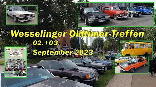 Wesselinger Oldtimertreffen am 02.+03. September 2023 viele OLDTIMER & BLAULICHT-Korso Wessling - 4K