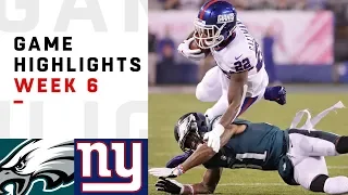 Eagles vs. Giants Week 6 Highlights | NFL 2018