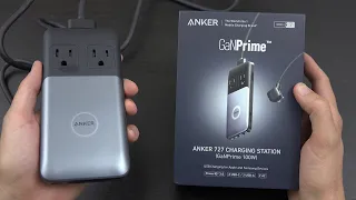 Anker 727 Charging Station (GaNPrime 100W) with 2 Outlets and 4 USB Ports