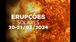 Erupções solares dias 20-21 de março