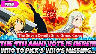 *THE 4TH ANNIVERSARY FESTIVAL VOTE IS HERE!* WHO IS MISSING!?!? WHO TO VOTE FOR!? (7DS Grand Cross)