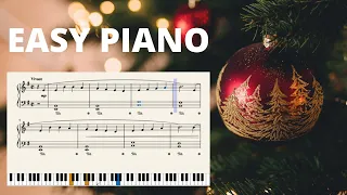 God Rest Ye Merry Gentlemen Easy Piano Tutorial and Sheet Music (Christmas Piano Sheet Music)