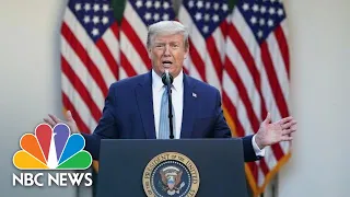 Trump Holds Press Briefing | NBC News NOW