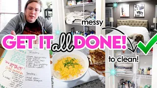 ⚡LONG WEEKEND PREP! ✨ ORGANIZE & CLEAN WITH ME ✅ 3 DINNER IDEAS! 🍝 GET IT ALL DONE