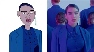 POP DRAWING MEME #98 | DUA LIPA - IDGAF | Ruby Fun