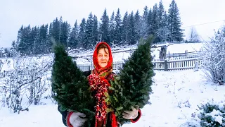 How the Hutsul weave Christmas trees High in the Carpathian mountains for the New Year