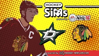 Stars vs Blackhawks (NHL 16 Hockey Sims)