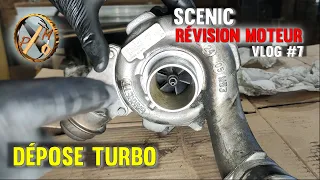 Dépose turbo Scenic 2 1.9 dci 120ch F9Q - VLOG 7 - Révision moteur