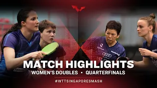 Sabine Winter/Nina Mittelham vs Xia Lian Ni/Sarah De Nutte | WD | Singapore Smash 2022 (QF)