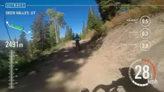 Neel 7 ripping Tidal Wave, Deer Valley, Utah