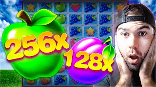 I HIT MAX MULTIS ON FRUIT PARTY BONUS BUYS!