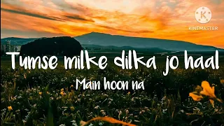 Tumse milke dilka jo haal (lyrics) | Main hoon na | lyrics tube