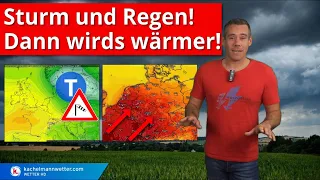 Sturm und Regen, dann wärmer, im Norden alles sehr zäh ...