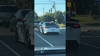 Stalking 👀 this Hellcat Charger in Traffic 🤯… #shorts