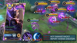 WHEN TOP 1 GLOBAL HANABI TRY DANGEROUS DEMON BERSERKER BUILD!🔥 ( INSANE DAMAGE! ) MUST TRY!