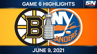 NHL Game Highlights | Boston Bruins vs. New York Islanders, Game 6 - Jun. 9, 2021