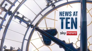 News at Ten: Major incident declared by police in Scotland as Storm Gerrit hits UK