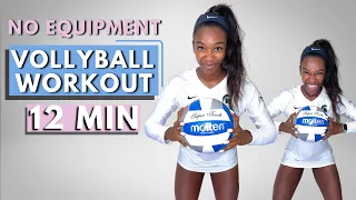 AT HOME VOLLEYBALL WORKOUT | VOLLEYBALL DRILLS, HIIT, TRAINING