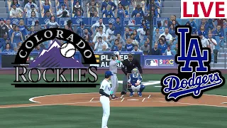 🔴LIVE BASEBALL🔴 Colorado Rockies  VS Los Angeles Dodgers   / MLB SEASON /MLB THE SHOW / MLB 2024