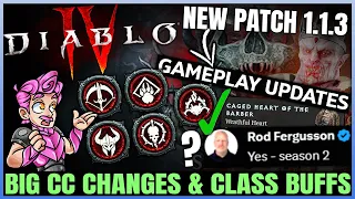 Diablo 4 - FINALLY: New Paragon Boards, BIG Patch, Crowd Control Nerf, Class Buffs & Changes & More!