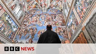Sistine Chapel: A look inside after crowds leave | BBC News