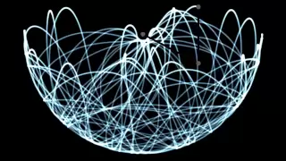 Double Pendulum Chaos Light Writing (computer simulation) 1