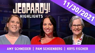 Pam Puts Amy on the Ropes | Daily Highlights | JEOPARDY!