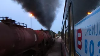 Freight train in Nais Dimitrovgrad line Serbia Cargo 661