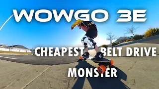 Best and Cheapest Belt Motor Eskate in 2024  - WowGo 3E Electric Skateboard Review #eskate #wowgo